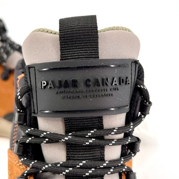 Pajar Urban Alpn Men's Waterproof Hiking Boots Size 8.5 Cognac Black Leather - Picture 7 of 15